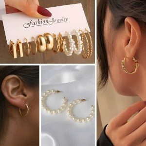 Conjunto de brincos | GOLDHOOPS